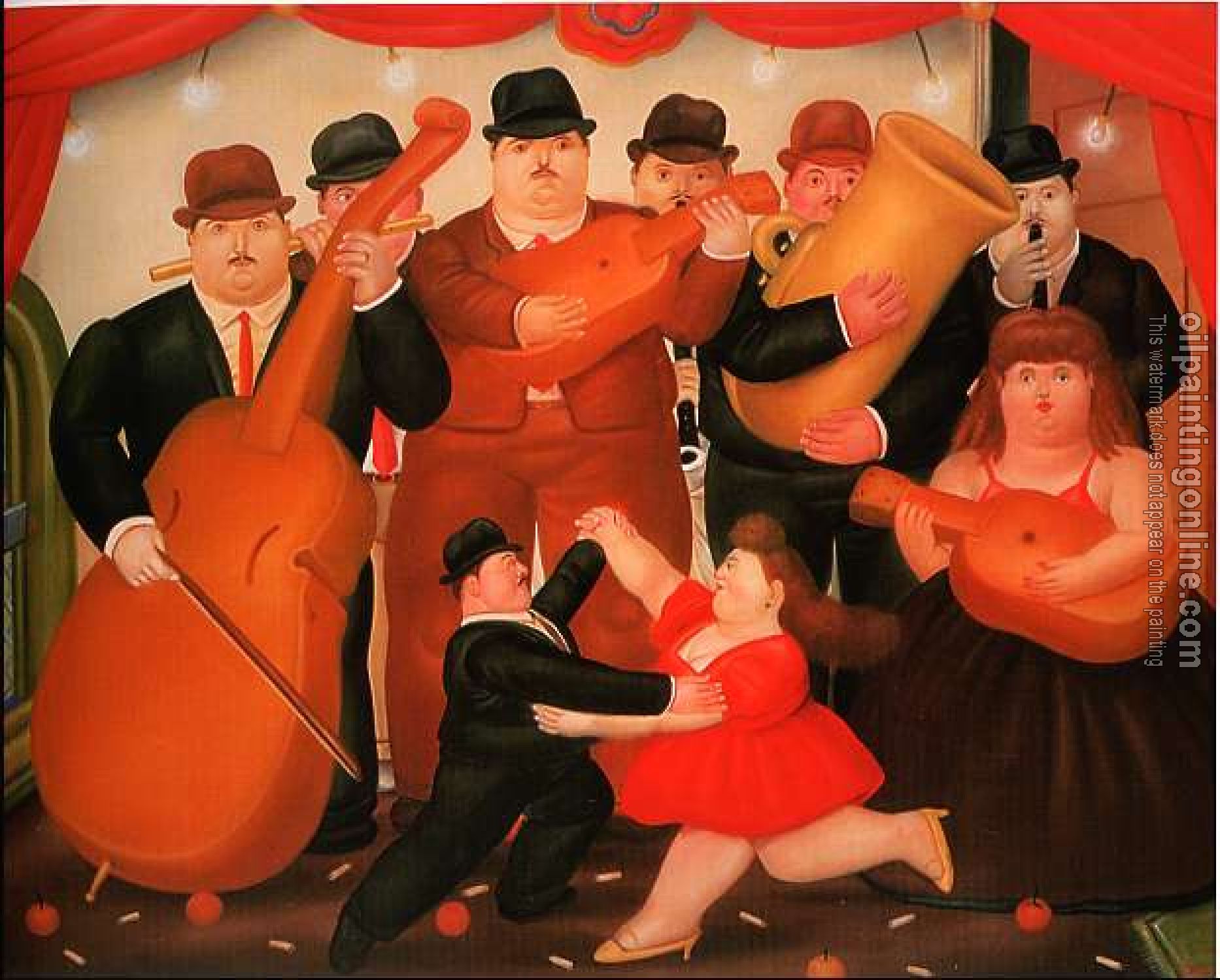 Botero, Fernando - Abstract oil painting.